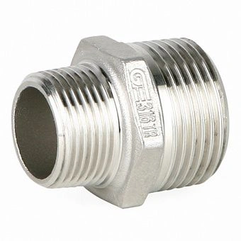 Ниппель переходной Н-Н DN 1/2 /DN 1/4, PN20, нерж. сталь AISI316