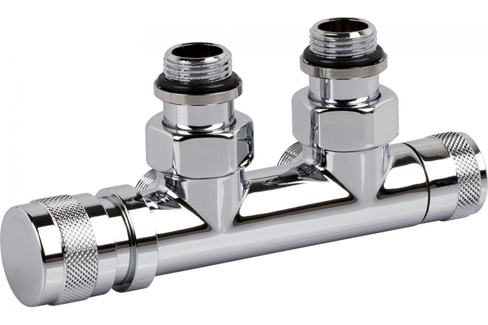 Узел нижнего подключения угловой 1/2"х3/4"Е Хром (левый) SR Rubinetterie