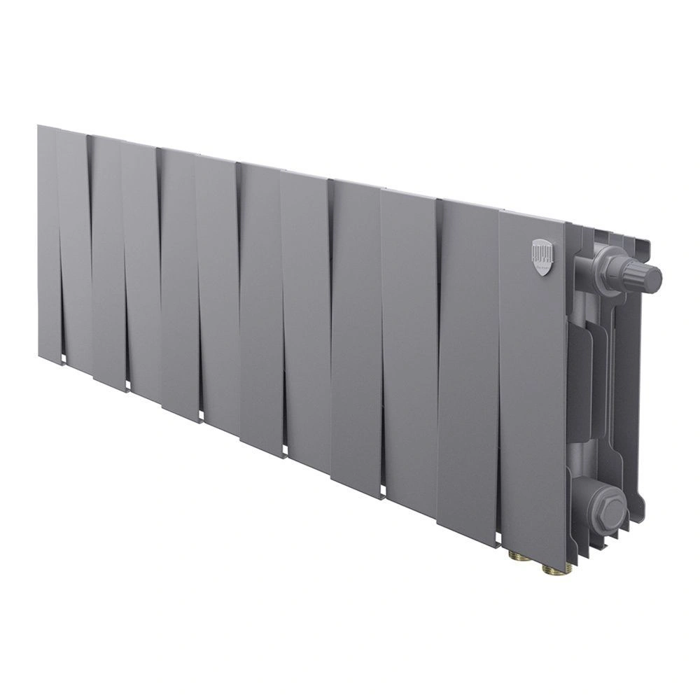 Радиатор биметаллический PianoForte Silver Satin VDR 200/100  12 секций  Royal Thermo