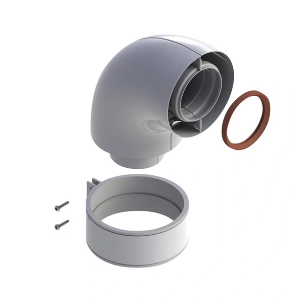 Колено подключения коаксиальное DN60/100 (BAXI)