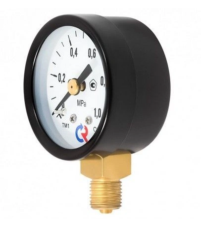 Манометр ТМ-510Р.00 (0..0,1 МПа), G1/2", 100мм, кл.т. 1,5, 150С, радиальный с инд. поверкой